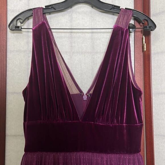 NWT BCBGMAXARAZIA TIERED RUFFLE TULLE MAXI DRESS SIZE S - Picture 7 of 13